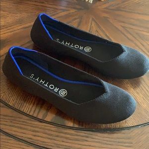 Rothy black size 9 flats